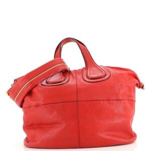 Givvenchy Nightingale Satchel Leather in Medium Red